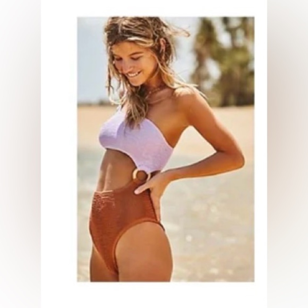 Two-Tone one piece swim